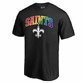 Men's New Orleans Saints NFL Pro Line by Fanatics Branded Black Big & Tall Pride T-Shirt,baseball caps,new era cap wholesale,wholesale hats